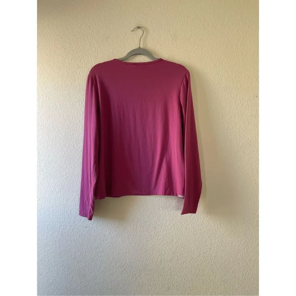 The north face women’s pink‎ long sleeve sweater crew neck size xl